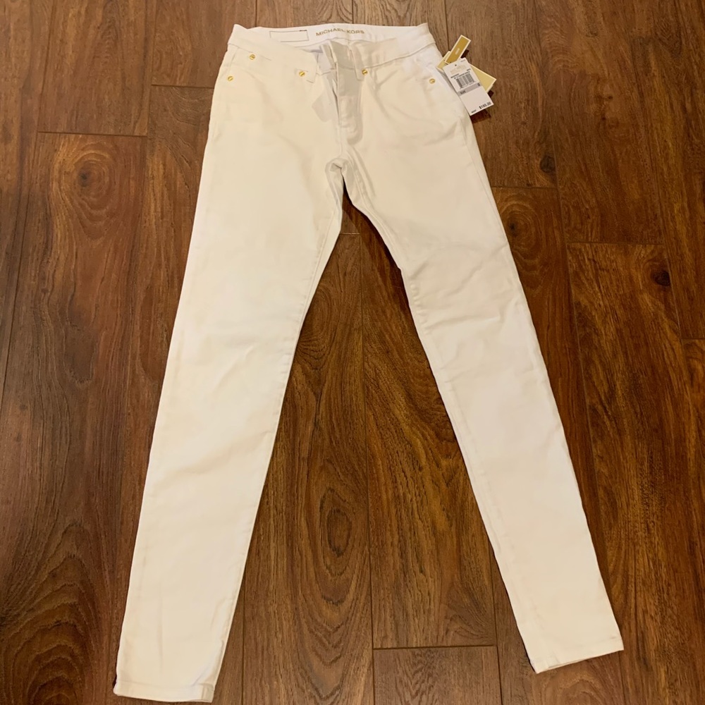 NWT Michael Kors Skinny Jeans-Bright White